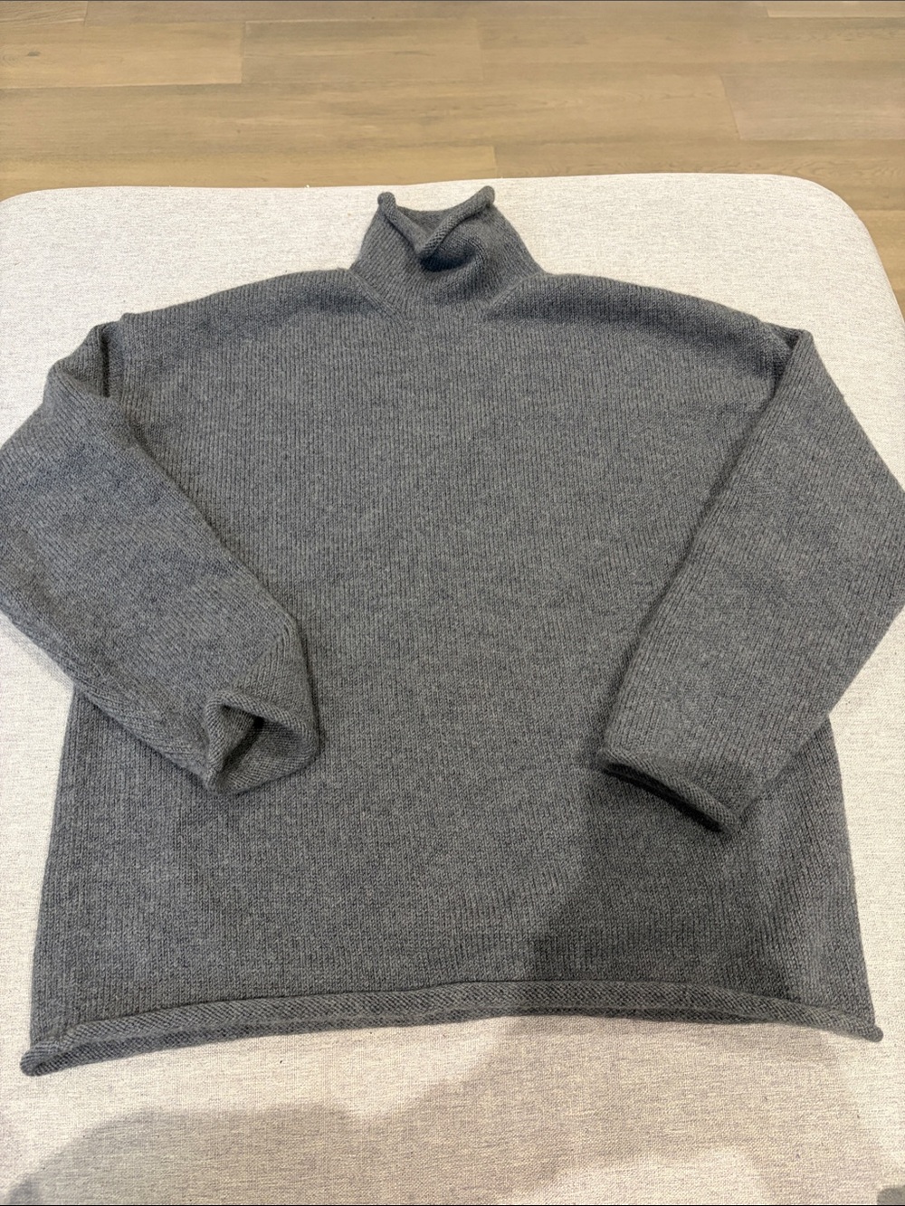 Babaton Charcoal Gray Turtleneck Sweater